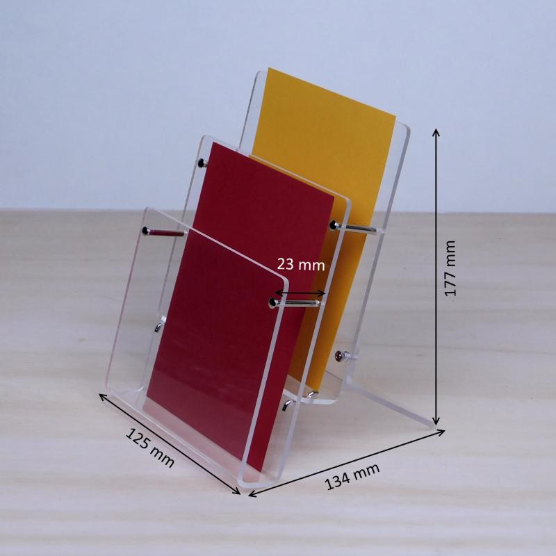 2-fach Tischständer DIN A6 Hochformat hintereinander